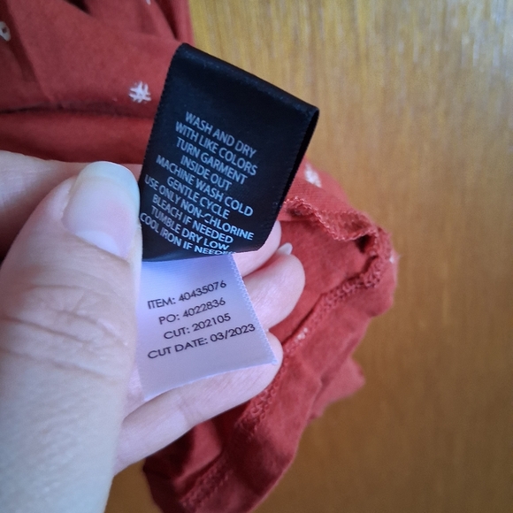 Torrid Vintage Cotton Jersey V Neck Relaxed Tie Front Top Size 5 - Picture 6 of 6